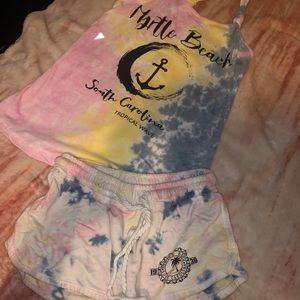 Myrtle beach tank and short set.